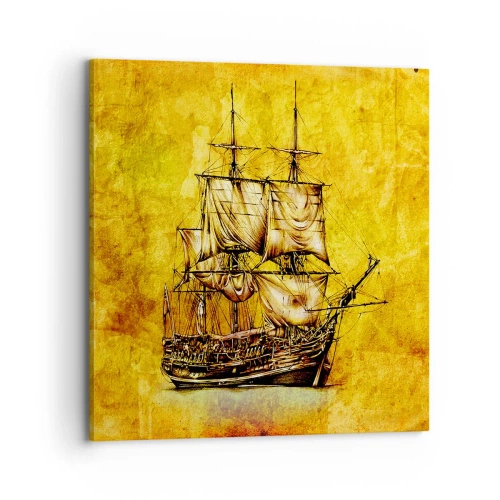 Tablou pe pânză - Ne îndreptăm spre Tortuga! - 70x70 cm