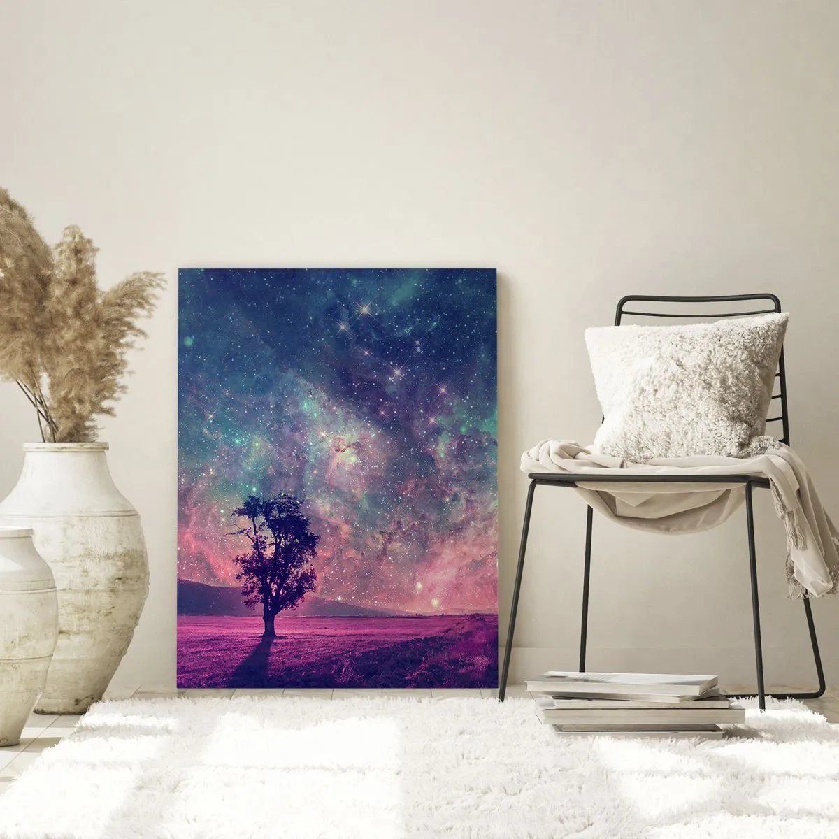Tablou pe sticlă - Sub un cer magic - 50x70 cm