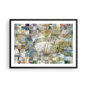 Poster în ramă neagră - Remaniere geometrică - 70x50 cm