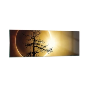 Tablou pe sticlă - Eclipsă totală - 90x30 cm