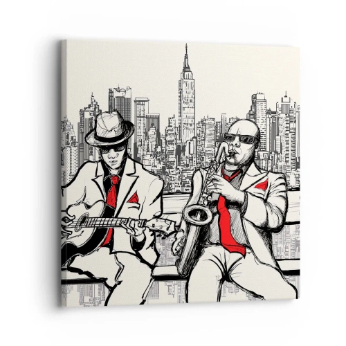 Tablou pe pânză - Improvizație la New York - 30x30 cm