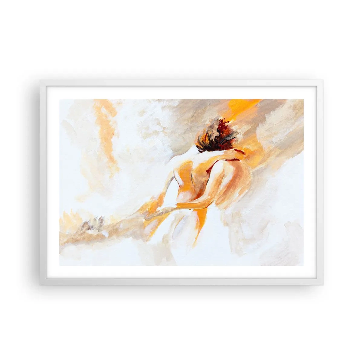 Poster în ramă albă - În cerul proximității - 70x50 cm