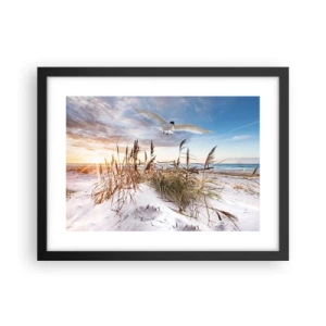 Poster în ramă neagră - Vânt dinspre mare - 40x30 cm