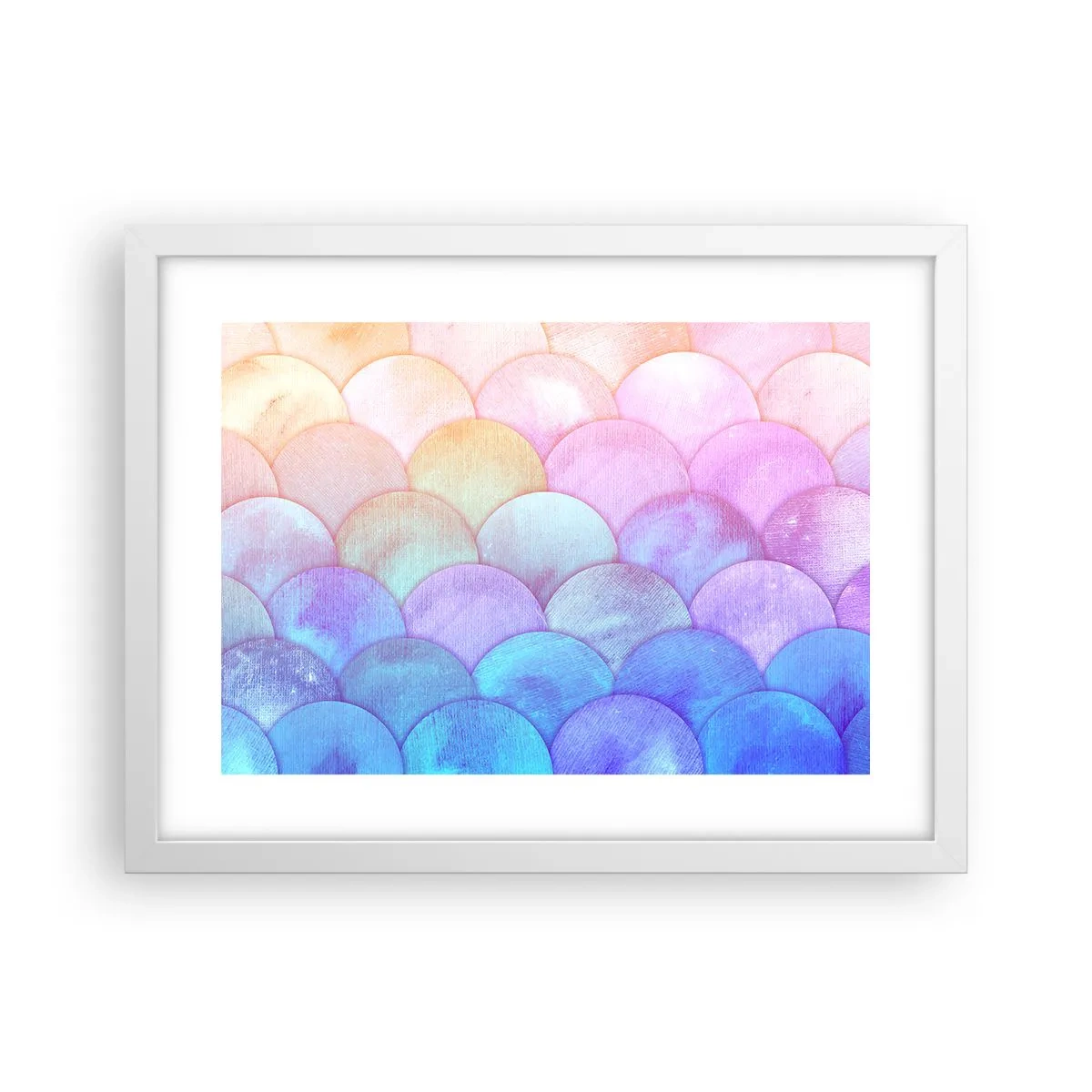 Poster în ramă albă - Coajă de perlă - 40x30 cm