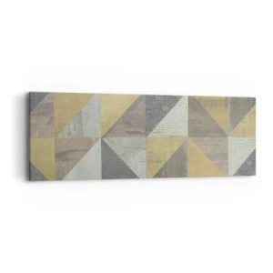 Tablou pe pânză - La unghiul triunghiului - 90x30 cm