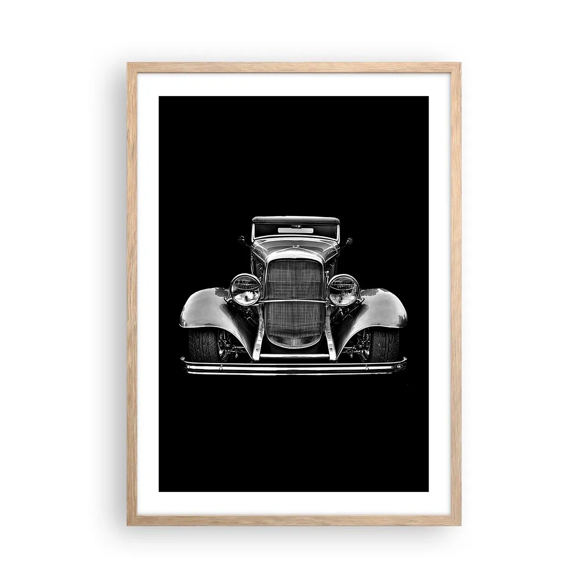 Poster în ramă de stejar deschis - Un adevărat gentleman - 50x70 cm