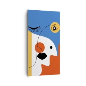 Tablou pe pânză - Portret deconstruit - 65x120 cm