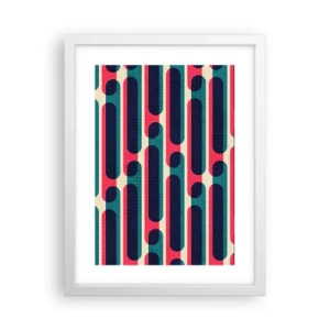 Poster în ramă albă - Înăuntru și înainte - 30x40 cm