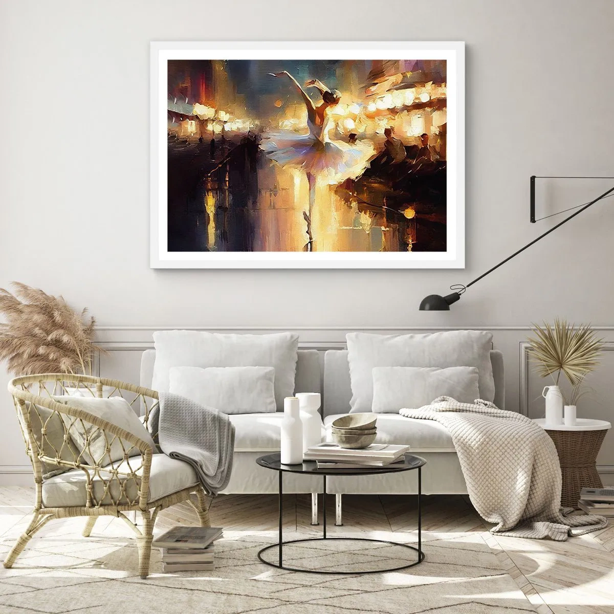 Poster în ramă albă - Un miracol în stradă - 50x40 cm