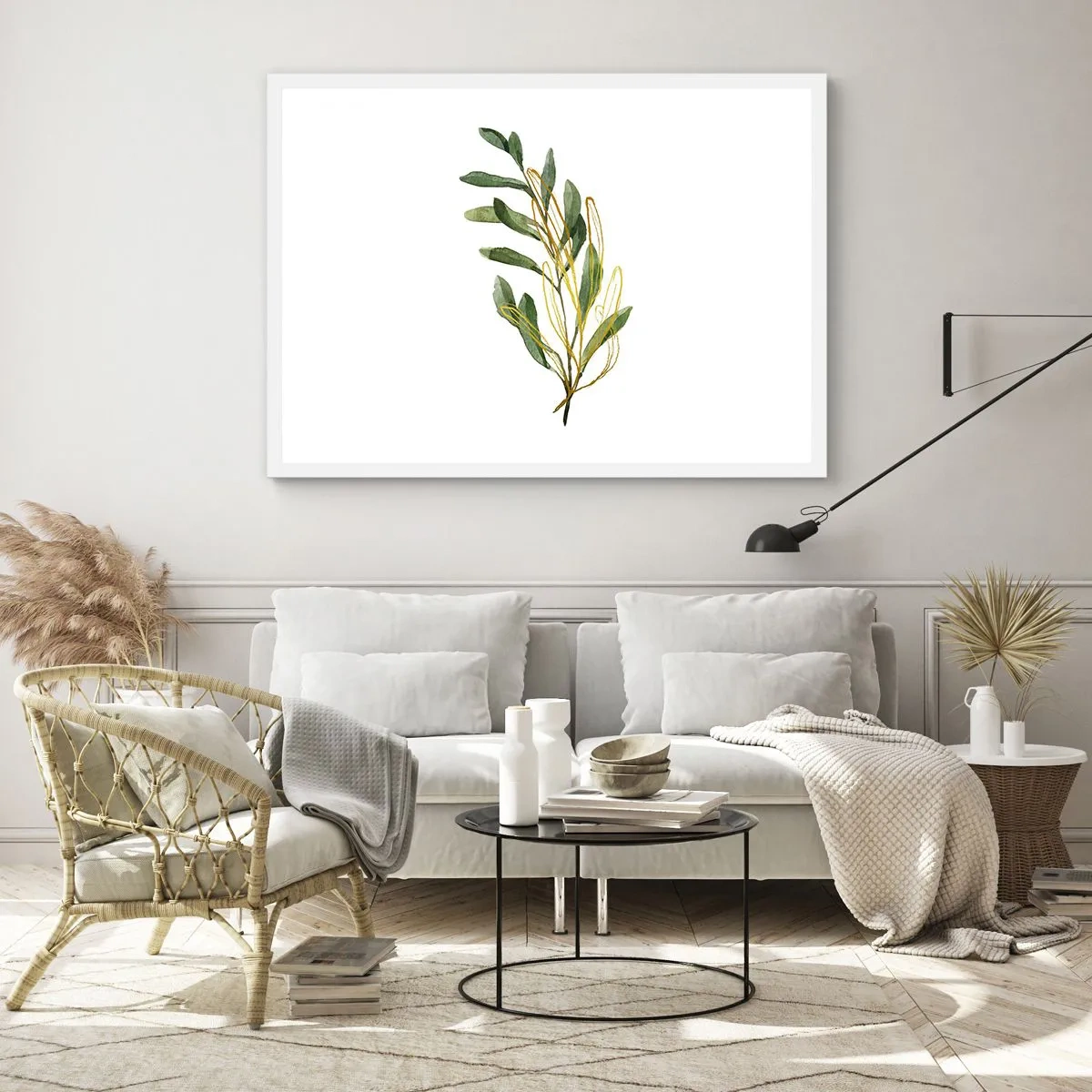 Poster în ramă albă - Toate cele bune - 100x70 cm