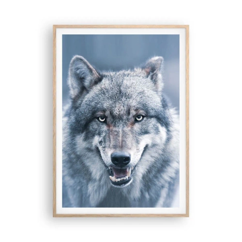 Poster în ramă de stejar deschis - Accepți provocarea? - 70x100 cm