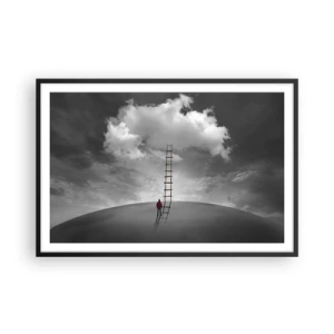 Poster în ramă neagră - Orice este posibil - 91x61 cm