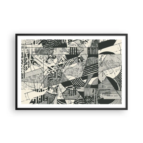 Poster în ramă neagră - Dinamica de astăzi - 91x61 cm