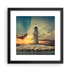 Poster în ramă neagră - Lumină - Bunătate - Frumusețe - 30x30 cm