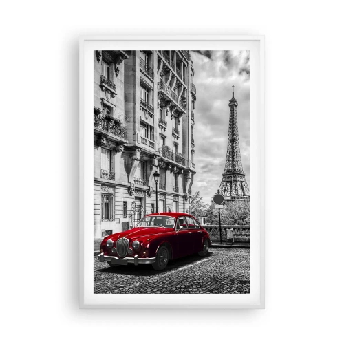 Poster în ramă albă - Prădător în oraș - 61x91 cm