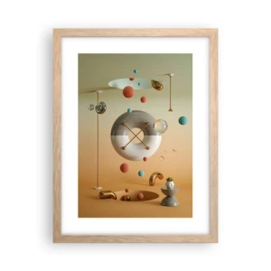 Poster în ramă de stejar deschis - Orice se poate întâmpla - 30x40 cm