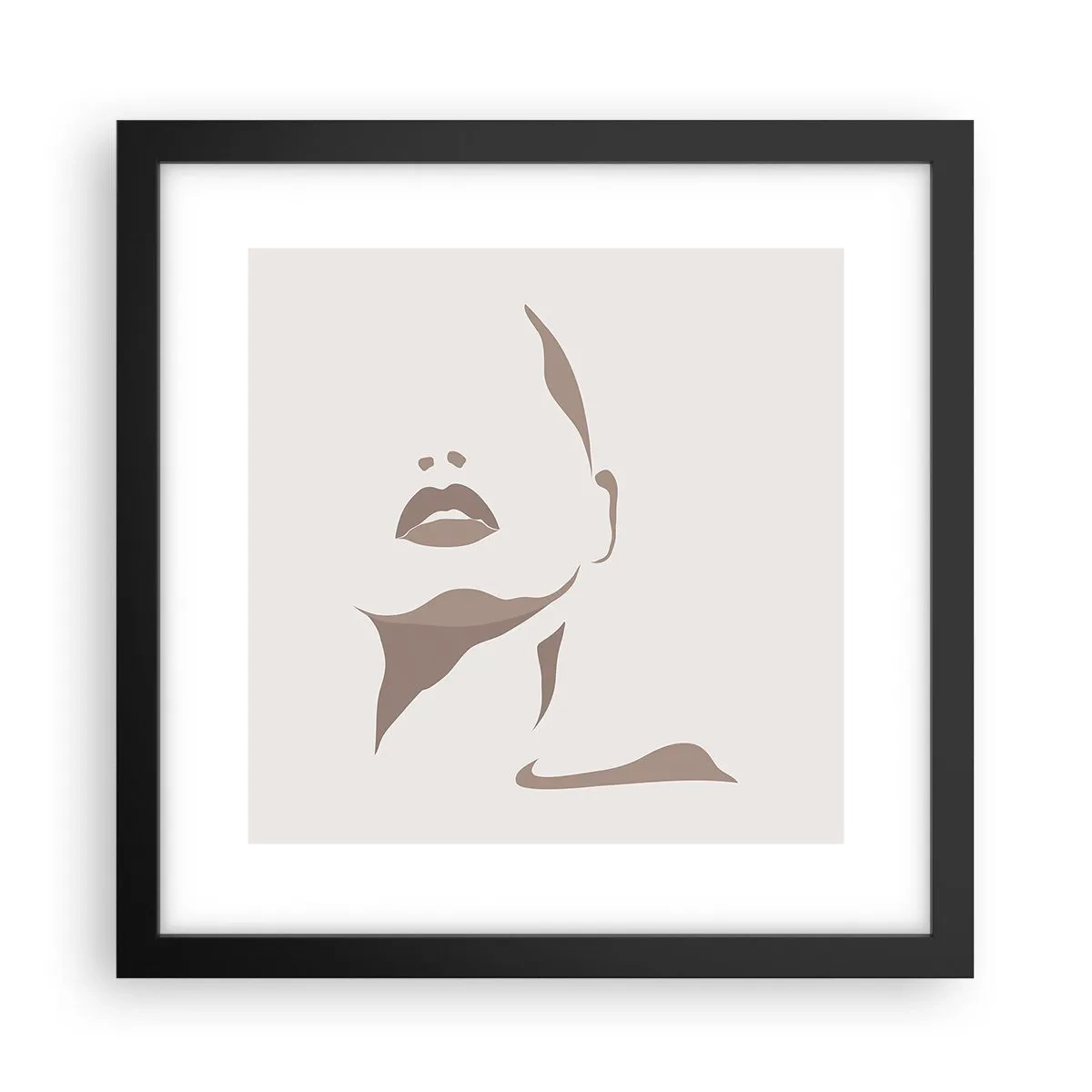 Poster în ramă neagră - Creată din lumină și umbră - 30x30 cm