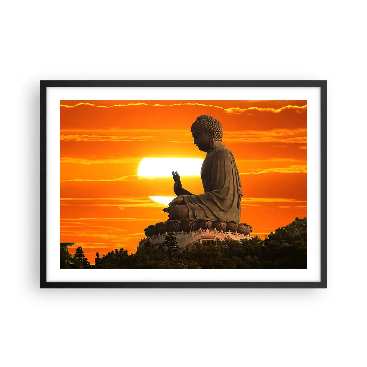 Poster în ramă neagră - Fără frică de lume - 70x50 cm