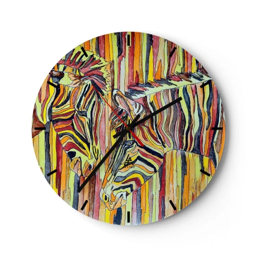 Ceas de perete - Ceas pe sticlă - Deci și tu.. - 40x40 cm