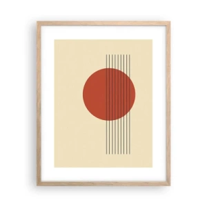 Poster în ramă de stejar deschis - În continuare - 40x50 cm
