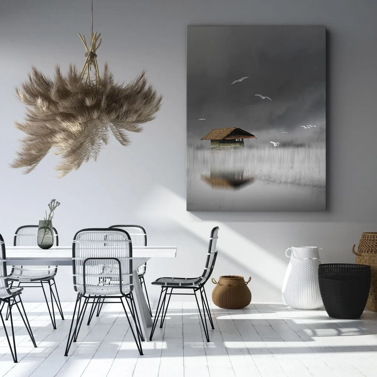 Tablou pe pânză - Adăpost de ploaie - 50x70 cm
