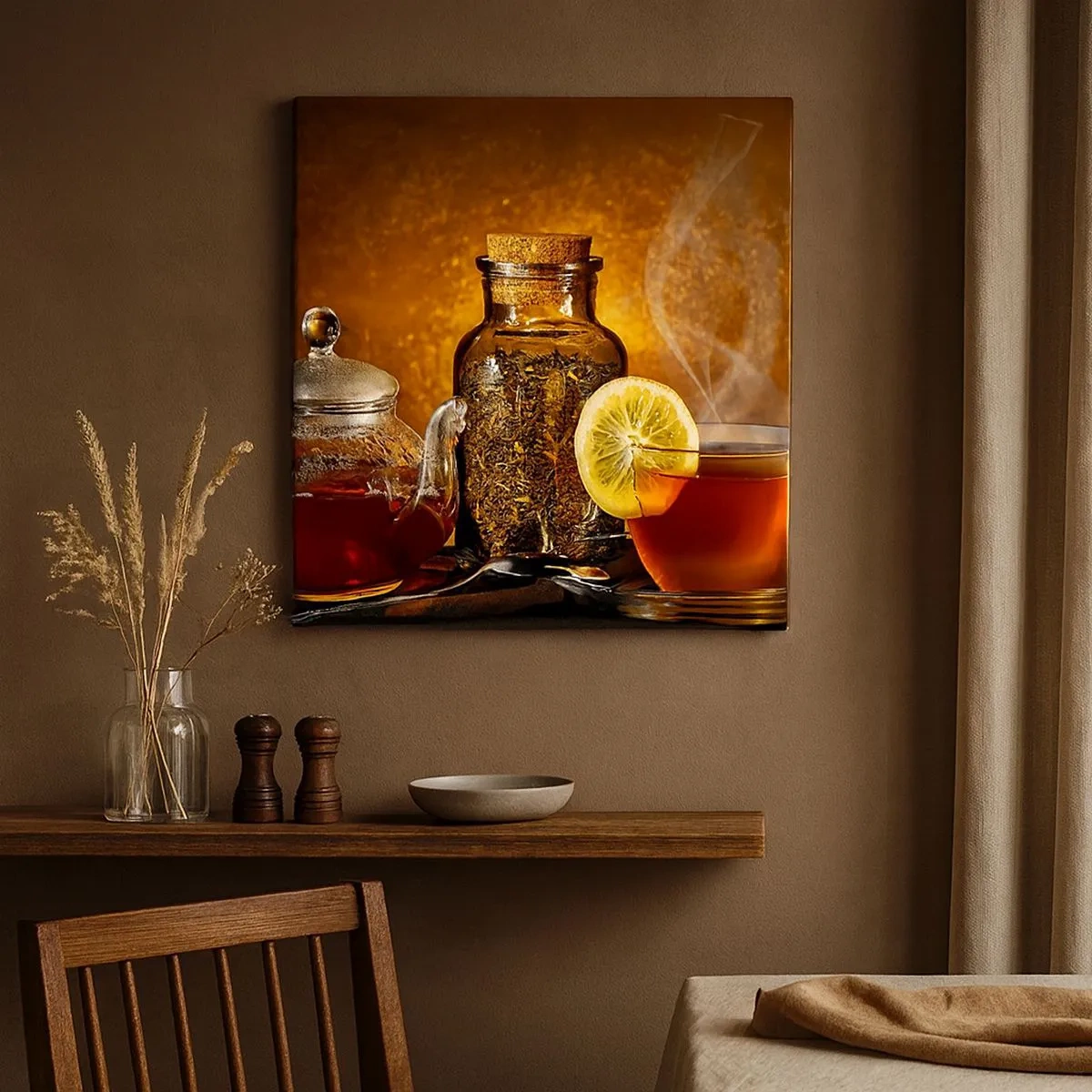 Tablou pe pânză - În stilul maeștrilor olandezi - 30x30 cm