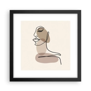 Poster în ramă neagră - Ascultându-se pe sine - 30x30 cm