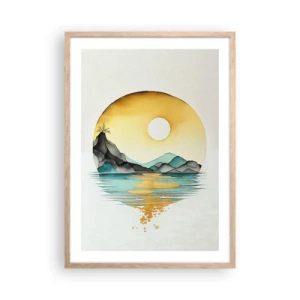 Poster în ramă de stejar deschis - În cercul de frumusețe - 50x70 cm