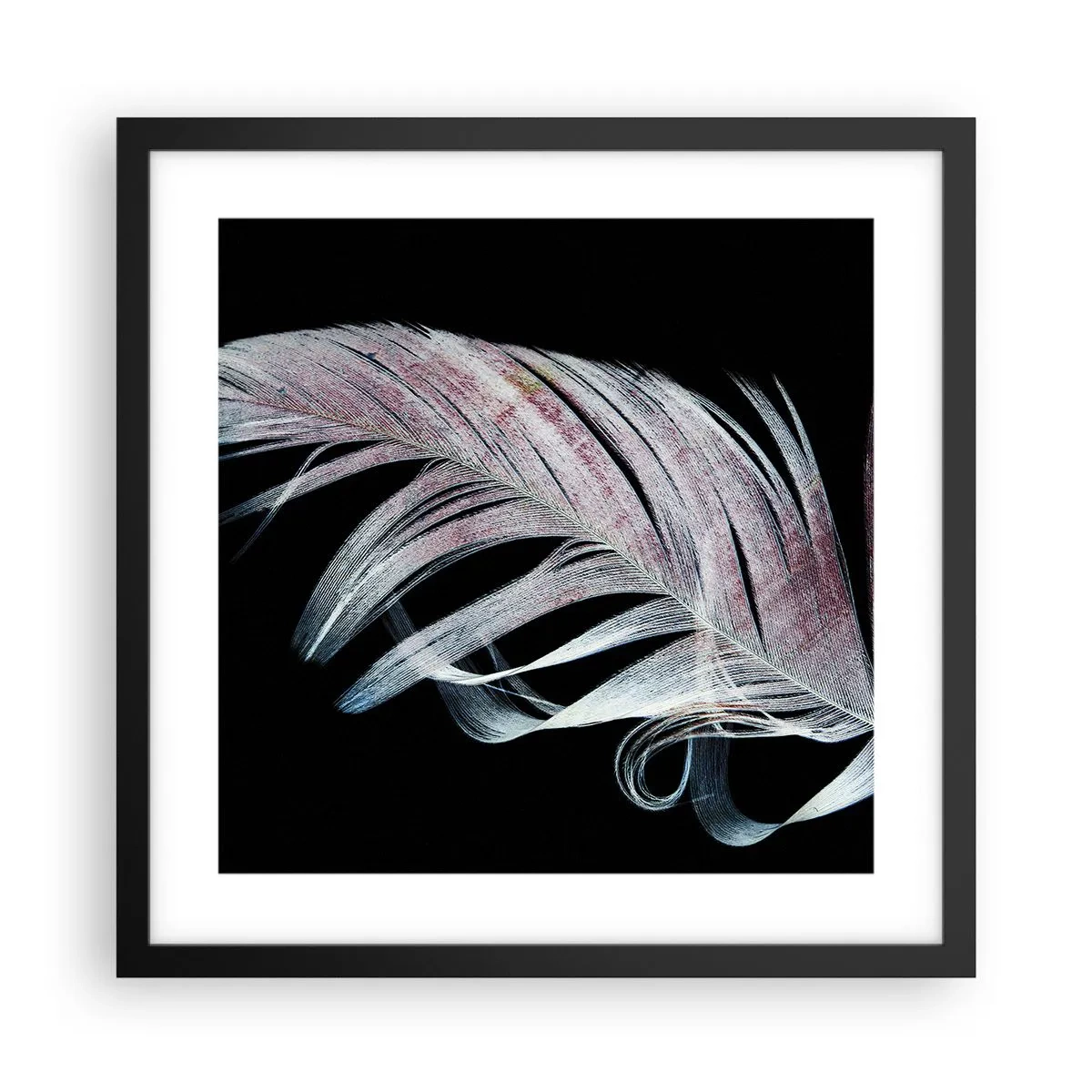 Poster în ramă neagră - Gândește-te la atingere - 40x40 cm