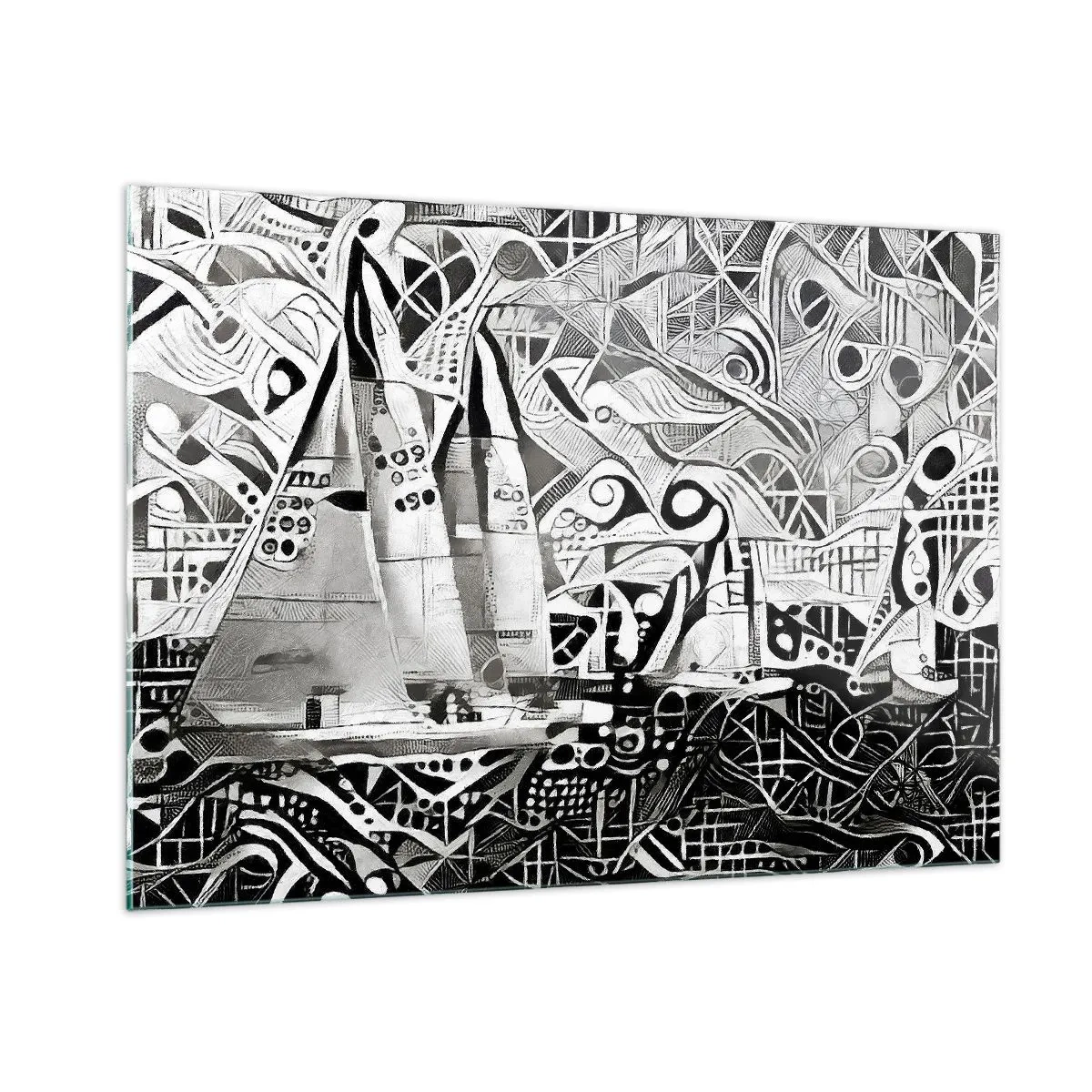 Tablou pe sticlă - Între valuri - 100x70 cm