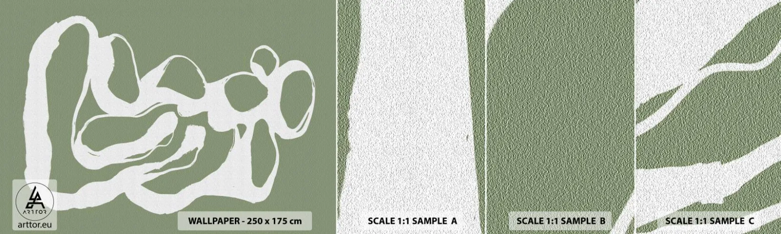 Mostră tapet autocolant Deluxe Sticker - Chemarea spațiului - Minimalism, Boho, Bucată - 100x30 cm