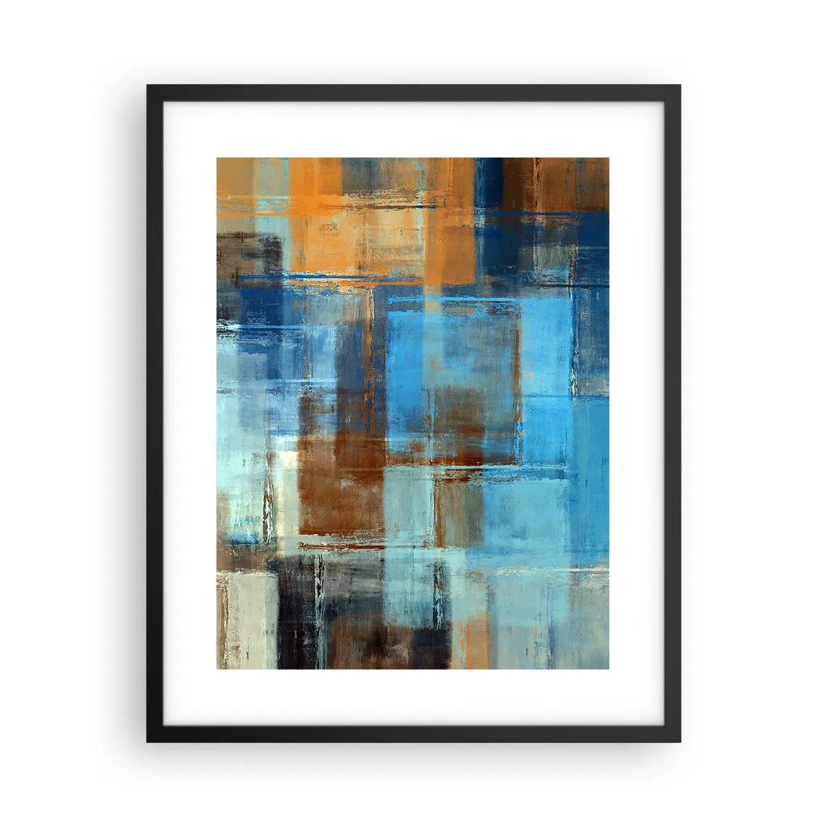 Poster în ramă neagră - Prin valul albastru - 40x50 cm