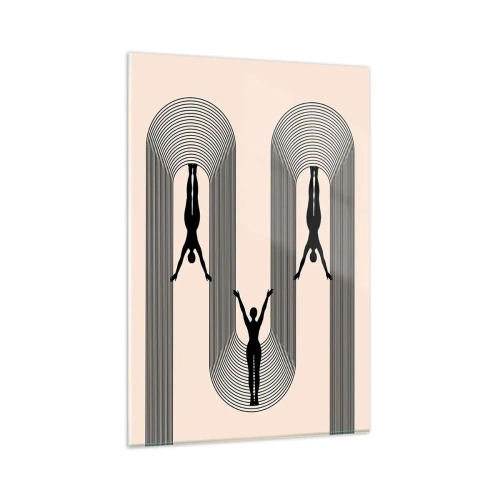 Tablou pe sticlă - Cu susul în jos - 80x120 cm