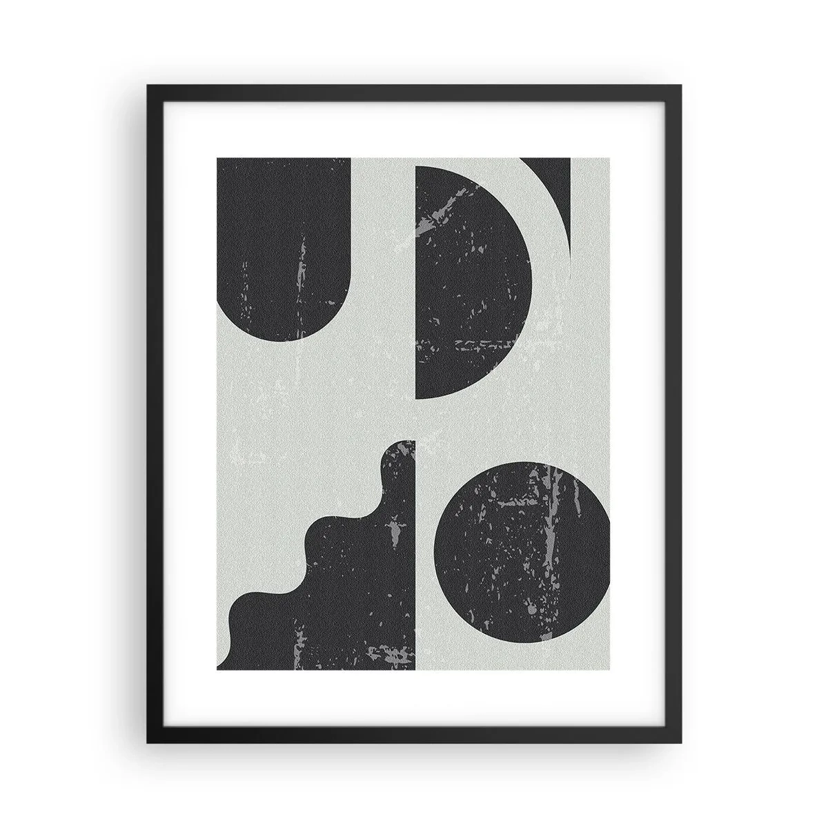 Poster în ramă neagră - Compoziție deasupra și dedesubt - 40x50 cm