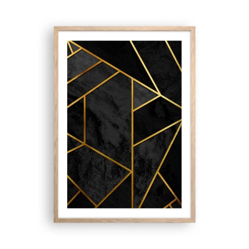 Poster în ramă de stejar deschis - Întuneric și lumină - 50x70 cm