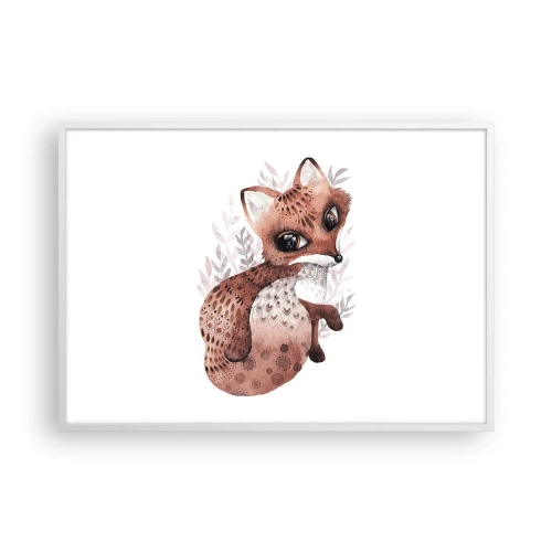 Poster în ramă albă - Doar iubire - 100x70 cm