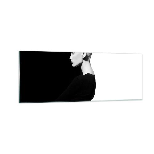 Tablou pe sticlă - Pur și simplu o femeie - 140x50 cm