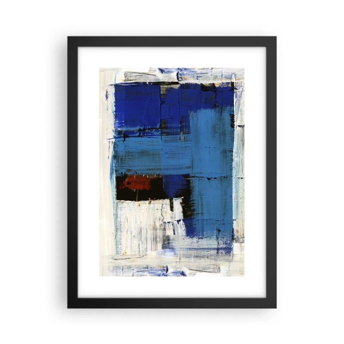 Poster în ramă neagră - Secretul albastru - 30x40 cm