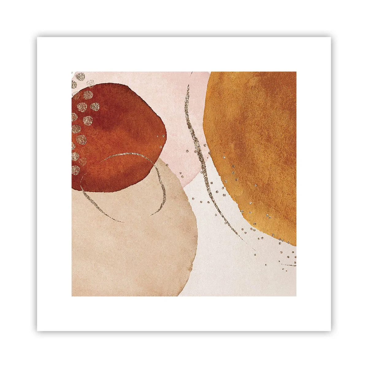 Poster - Rotunjime și mișcare - 30x30 cm