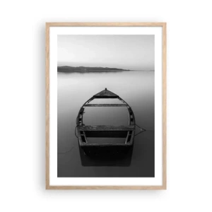 Poster în ramă de stejar deschis - Dor și melancolie - 50x70 cm