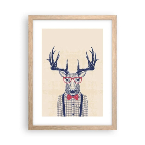 Poster în ramă de stejar deschis - O extravaganță jucăușă - 30x40 cm