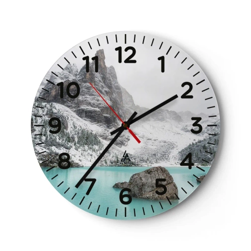 Ceas de perete - Ceas pe sticlă - De veghe - 30x30 cm