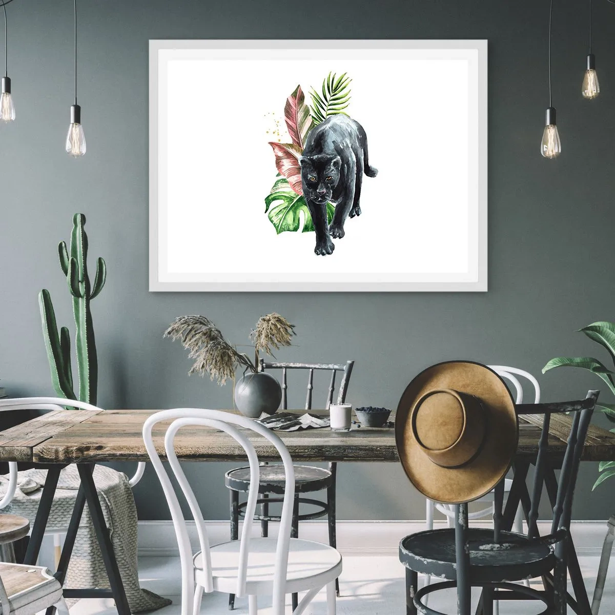 Poster în ramă albă - Sălbăticia inimii - 100x70 cm