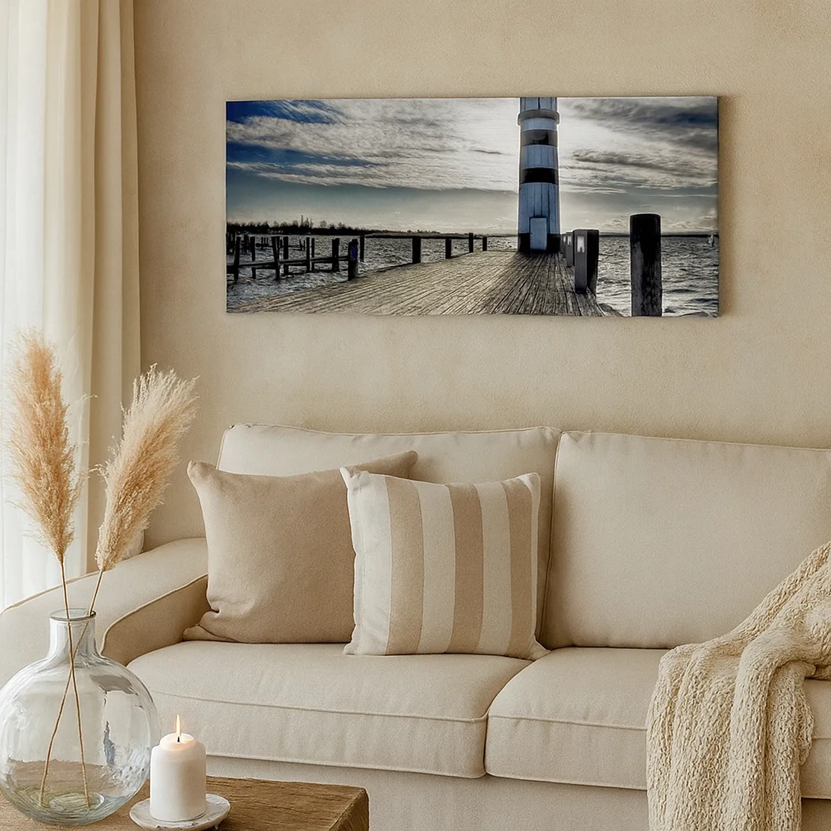 Tablou pe pânză - Marinari, abia aștept să vă văd - 30x30 cm