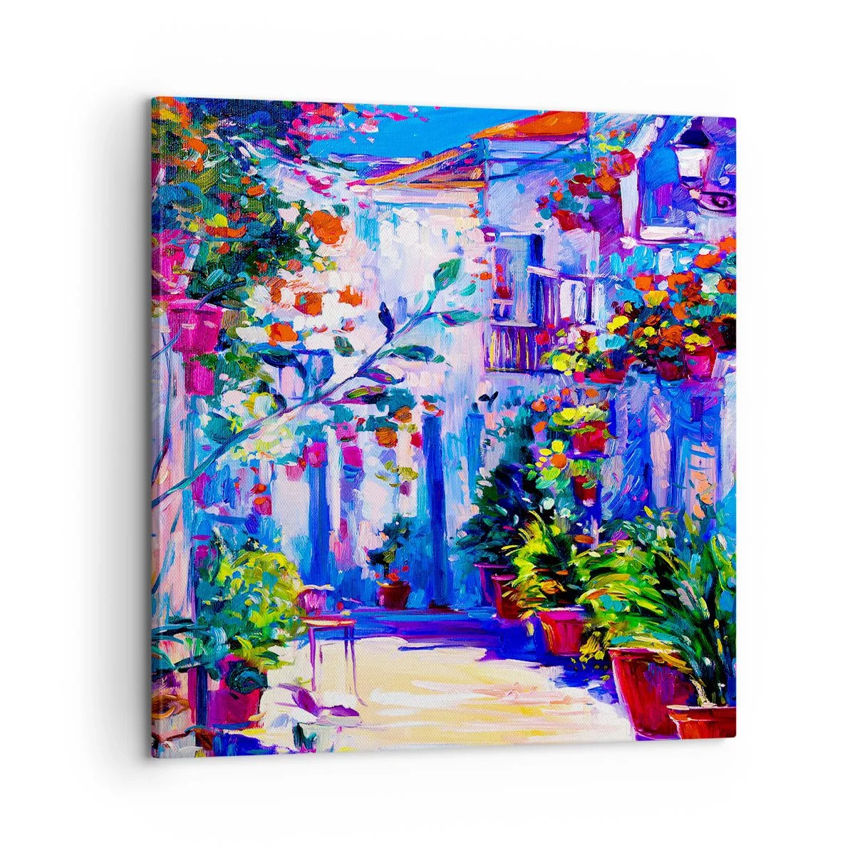 Tablou pe pânză - Impresie - străduță italiană - 60x60 cm