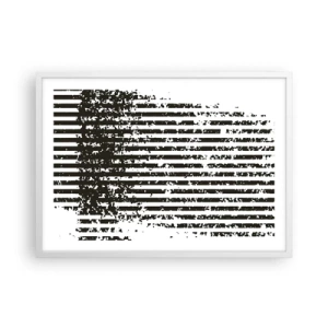 Poster în ramă albă - Ritm și zgomot - 70x50 cm
