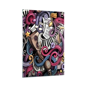 Tablou pe sticlă - Melodie complicată - 70x100 cm