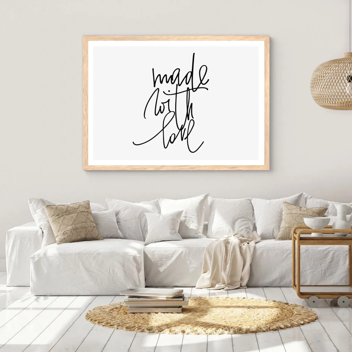 Poster în ramă de stejar deschis - Cel mai bun brand - 70x50 cm