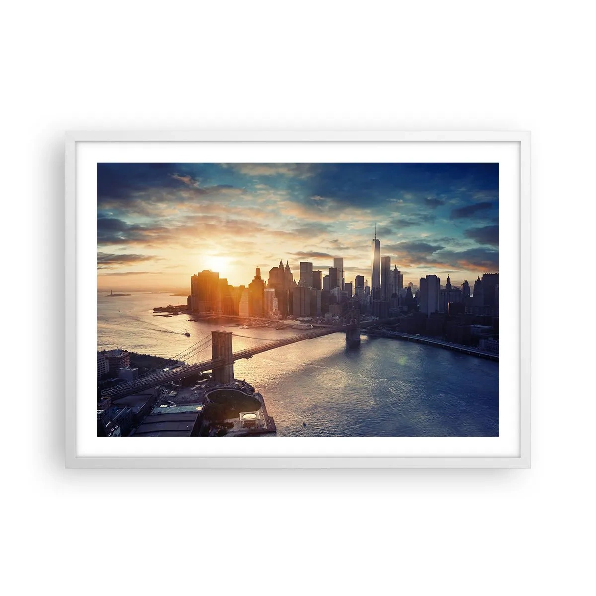 Poster în ramă albă - Un monument al culturii occidentale - 70x50 cm
