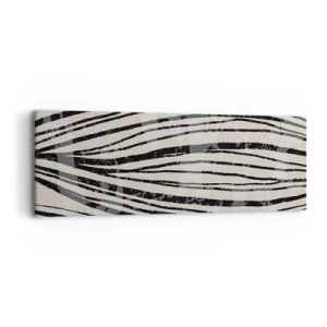 Tablou pe pânză - Deversare de linii - 90x30 cm